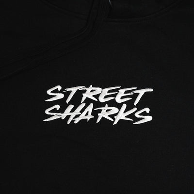 Street Sharks Garage Signature Embroidered Black Hoodie